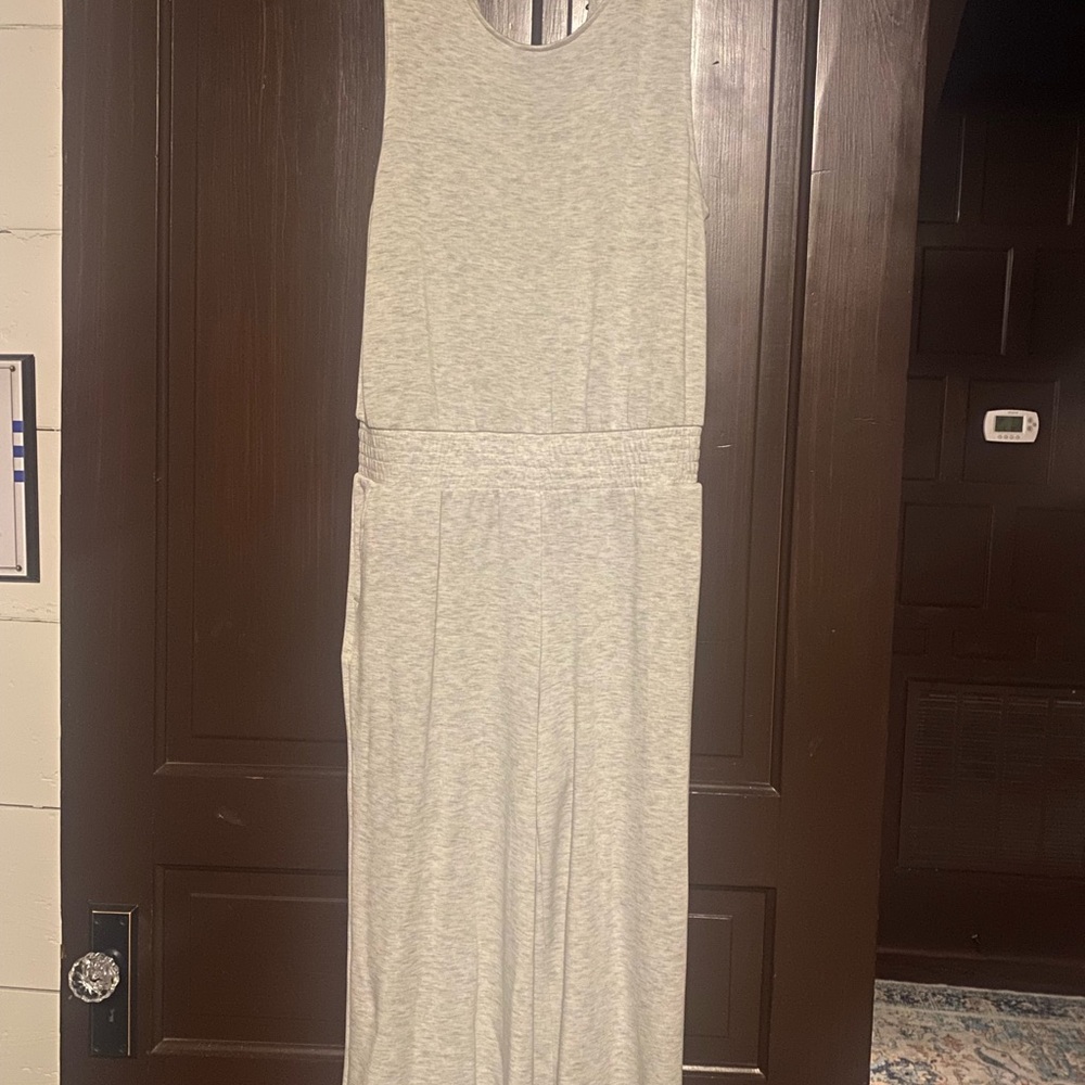 Danskin Light Gray Sleeveless Jumpsuit
